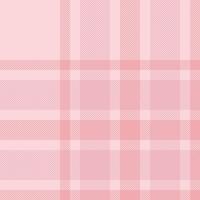Plaid check pattern in pink. Seamless fabric texture. Tartan textile print. vector