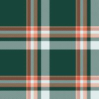 Plaid seamless pattern in green. Check fabric texture. textile print. vector