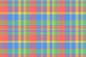 Background texture pattern of seamless textile tartan with a plaid check fabric. vector