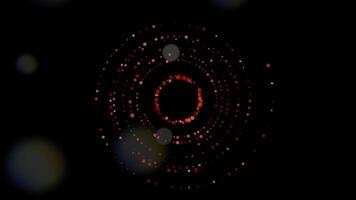 Illuminated Glowing Graphic Element Shape Particles Background video