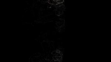 Abstract Motion Graphic Animation of Illumniated Lines and Dots Background video