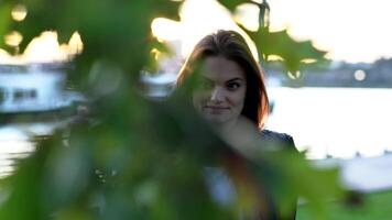 Happiness Lifestyle Portrait Of Young Woman Enjoying City Life video