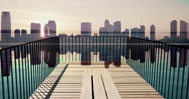 Carefree Young African Woman Walking on Bridge Enjoying Life Outside video