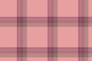 Plaid background, check seamless pattern in pink. fabric texture for textile print, wrapping paper, gift card or wallpaper. vector