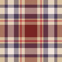 Plaid check pattern. Seamless fabric texture. Tartan textile print. vector