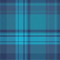 Throw texture seamless background, worldwide plaid fabric. Collage tartan textile check pattern in blue and cyan colors. vector