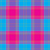 Tartan plaid pattern in blue. Print fabric texture seamless. Check background. vector