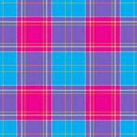 Tartan plaid pattern in blue. Print fabric texture seamless. Check background. vector