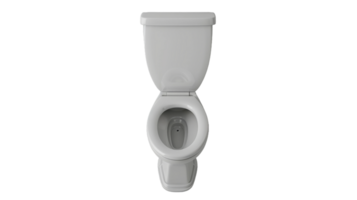 von oben nach unten Aussicht von Weiß Toilette auf das transparent Hintergrund, Format png