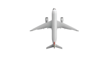 Single Airplane on the transparent background, Format png