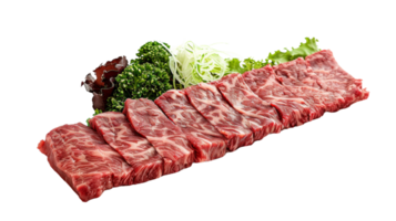 wagyu bife em a transparente fundo, formato png