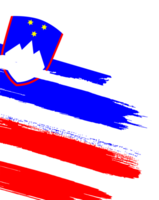 Slovenia flag paint png