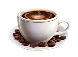 un taza de café blanco antecedentes png