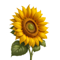 Sunflower on a white background png