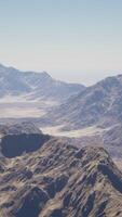 A view of a mountain range from an airplane video