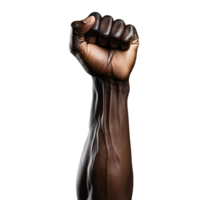 Power fist raised isolated png