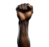 Power fist raised isolated png