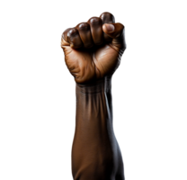 Power fist raised isolated png