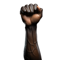 Power fist raised isolated png