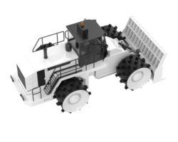 Bulldozer isolated on background. 3d rendering - illustration png