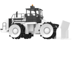 bulldozer isolato su sfondo. 3d interpretazione - illustrazione png