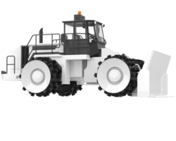 bulldozer isolé sur Contexte. 3d le rendu - illustration png