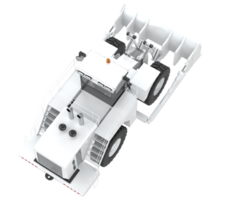 Bulldozer isolated on background. 3d rendering - illustration png