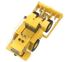 Bulldozer isolated on background. 3d rendering - illustration png