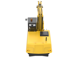 Excavator isolated on background. 3d rendering - illustration png