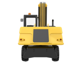 Excavator isolated on background. 3d rendering - illustration png