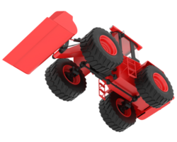 Loader isolated on background. 3d rendering - illustration png