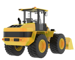 Loader isolated on background. 3d rendering - illustration png