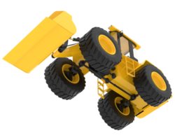 Loader isolated on background. 3d rendering - illustration png