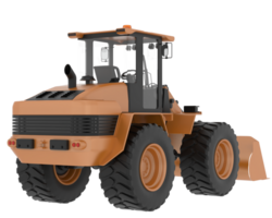 Loader isolated on background. 3d rendering - illustration png