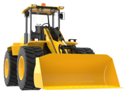 Loader isolated on background. 3d rendering - illustration png