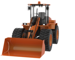 Loader isolated on background. 3d rendering - illustration png