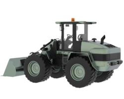 Loader isolated on background. 3d rendering - illustration png
