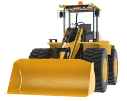 Loader isolated on background. 3d rendering - illustration png