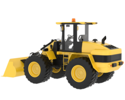 Loader isolated on background. 3d rendering - illustration png