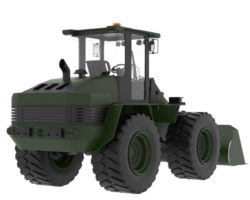 Loader isolated on background. 3d rendering - illustration png