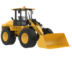 Loader isolated on background. 3d rendering - illustration png