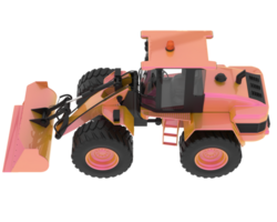 Loader isolated on background. 3d rendering - illustration png