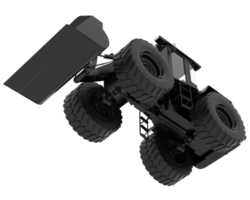 Loader isolated on background. 3d rendering - illustration png