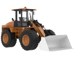 Loader isolated on background. 3d rendering - illustration png