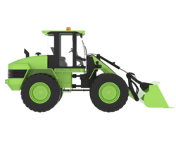 Loader isolated on background. 3d rendering - illustration png