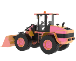 Loader isolated on background. 3d rendering - illustration png