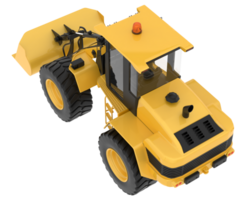 Loader isolated on background. 3d rendering - illustration png