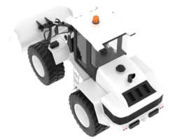 Loader isolated on background. 3d rendering - illustration png