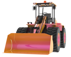 Loader isolated on background. 3d rendering - illustration png