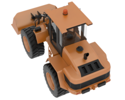Loader isolated on background. 3d rendering - illustration png